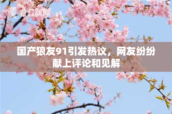 国产狼友91引发热议，网友纷纷献上评论和见解