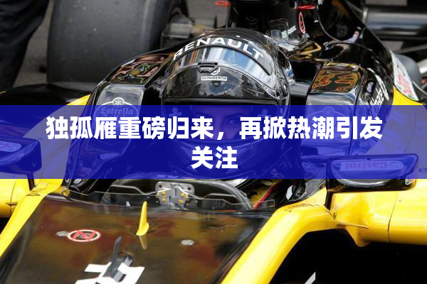 独孤雁重磅归来，再掀热潮引发关注