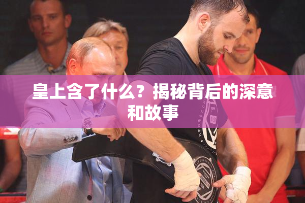 皇上含了什么？揭秘背后的深意和故事