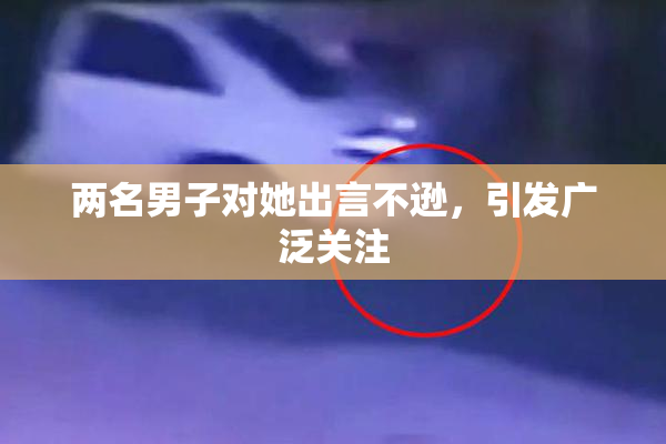 两名男子对她出言不逊，引发广泛关注