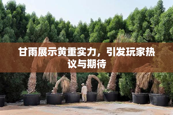 甘雨展示黄重实力，引发玩家热议与期待