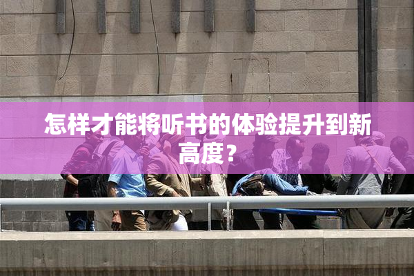 怎样才能将听书的体验提升到新高度？