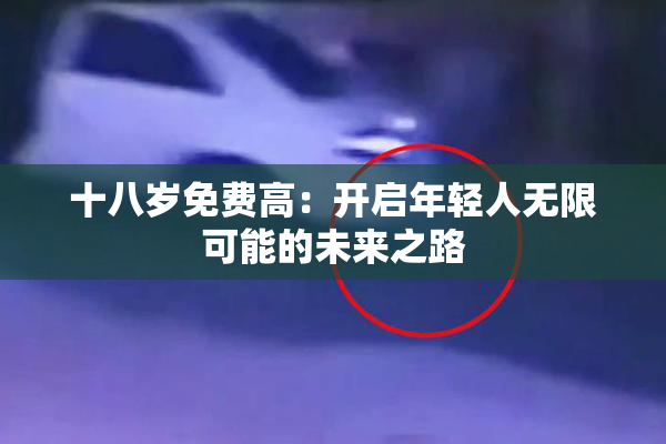 十八岁免费高：开启年轻人无限可能的未来之路