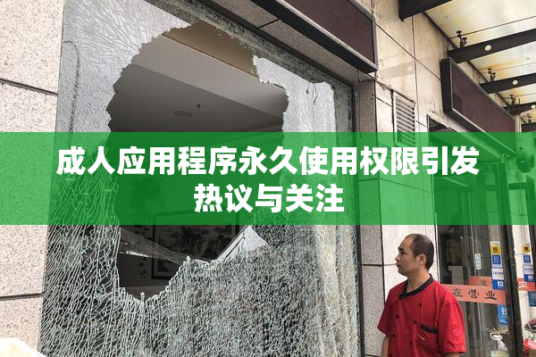 成人应用程序永久使用权限引发热议与关注
