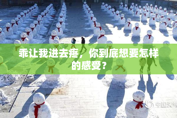 乖让我进去疼，你到底想要怎样的感受？