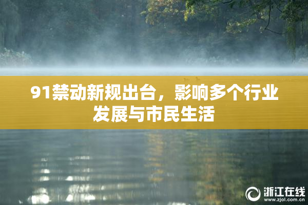 91禁动新规出台，影响多个行业发展与市民生活