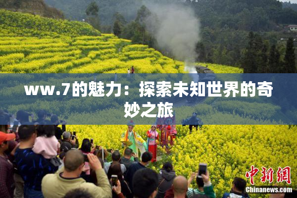 ww.7的魅力：探索未知世界的奇妙之旅