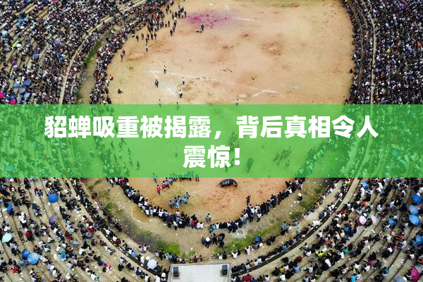 貂蝉吸重被揭露，背后真相令人震惊！