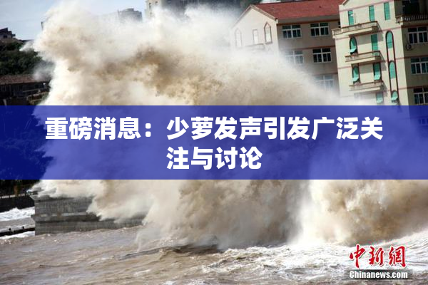 重磅消息：少萝发声引发广泛关注与讨论
