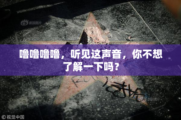 噜噜噜噜，听见这声音，你不想了解一下吗？