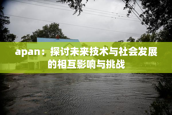 apan：探讨未来技术与社会发展的相互影响与挑战