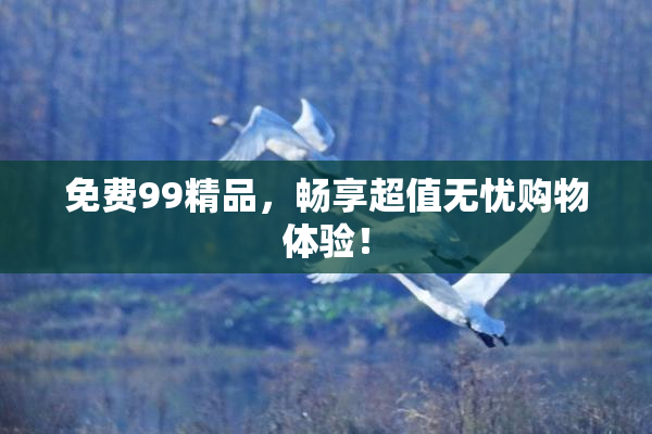 免费99精品，畅享超值无忧购物体验！
