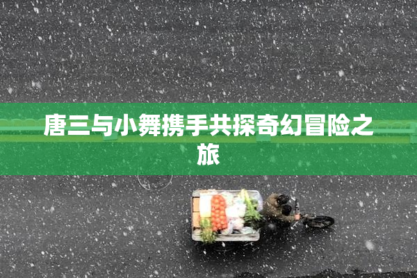 唐三与小舞携手共探奇幻冒险之旅