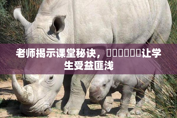 老师揭示课堂秘诀，❌‌❌‌❌‌让学生受益匪浅