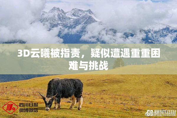 3D云曦被指责，疑似遭遇重重困难与挑战