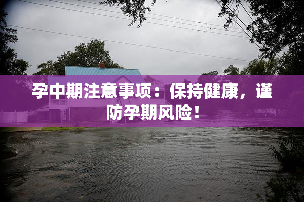 孕中期注意事项：保持健康，谨防孕期风险！