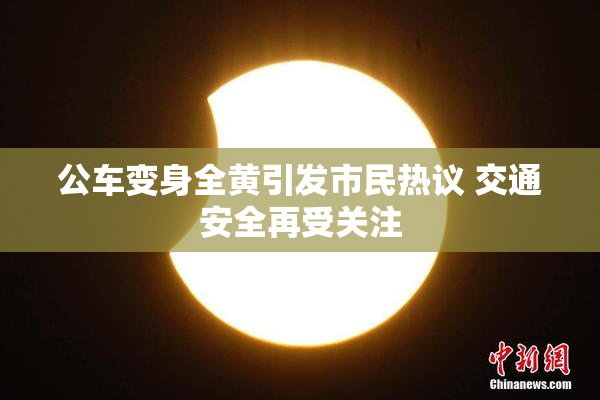 公车变身全黄引发市民热议 交通安全再受关注