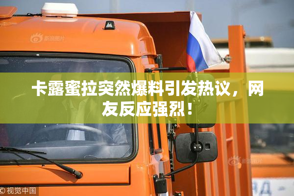 卡露蜜拉突然爆料引发热议，网友反应强烈！