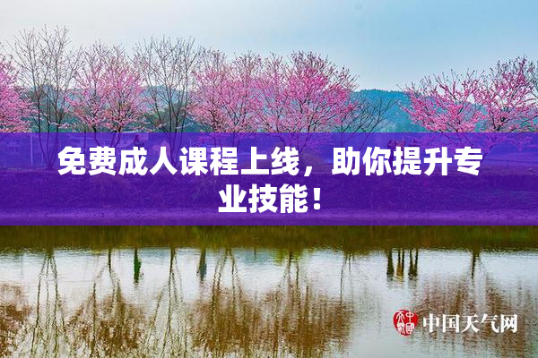免费成人课程上线，助你提升专业技能！