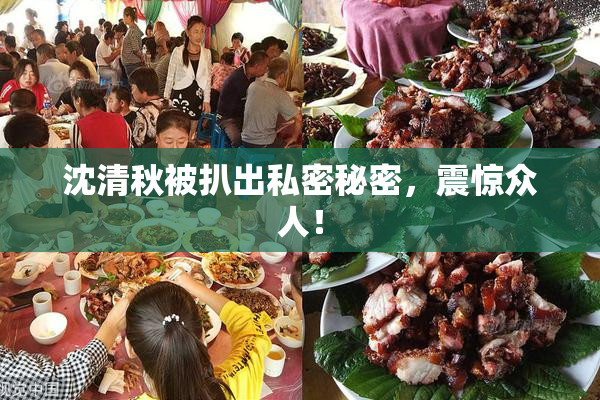 沈清秋被扒出私密秘密，震惊众人！