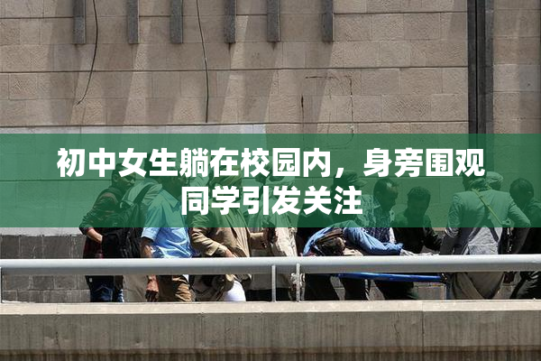 初中女生躺在校园内，身旁围观同学引发关注