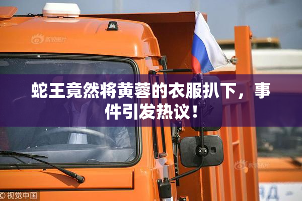 蛇王竟然将黄蓉的衣服扒下，事件引发热议！