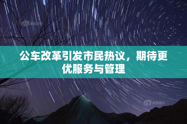 公车改革引发市民热议，期待更优服务与管理