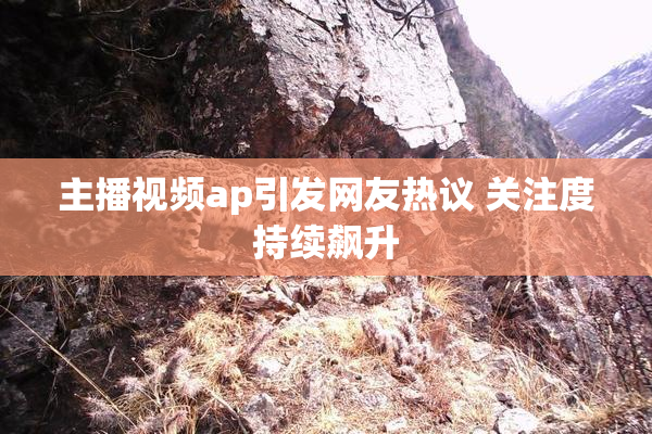 主播视频ap引发网友热议 关注度持续飙升