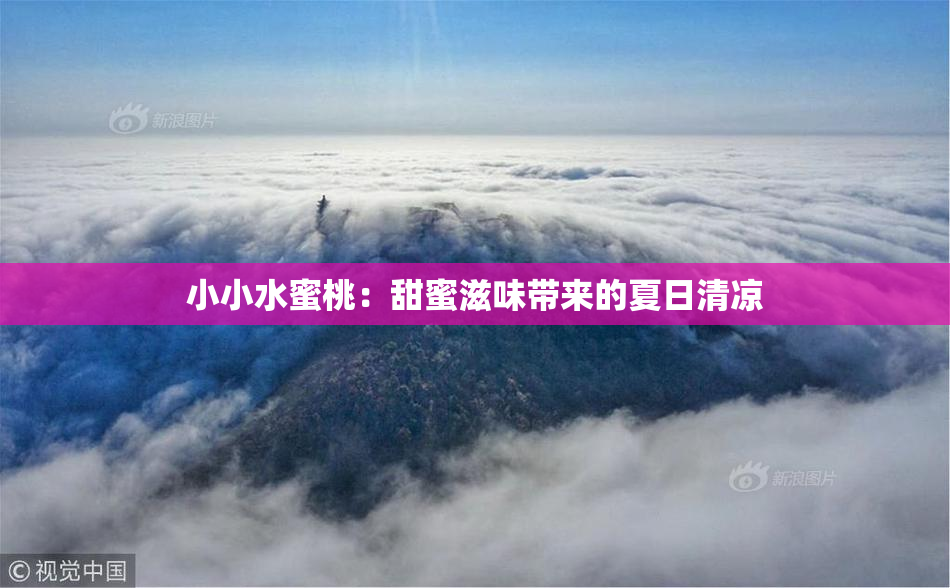 小小水蜜桃：甜蜜滋味带来的夏日清凉