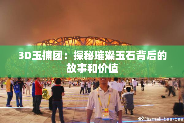 3D玉捕团：探秘璀璨玉石背后的故事和价值