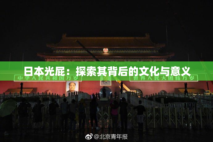 日本光屁：探索其背后的文化与意义