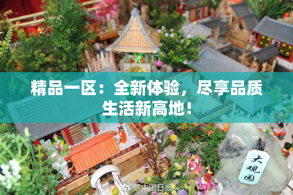 精品一区：全新体验，尽享品质生活新高地！