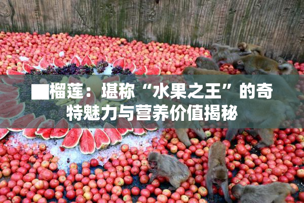 ▇榴莲：堪称“水果之王”的奇特魅力与营养价值揭秘