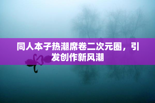 同人本子热潮席卷二次元圈，引发创作新风潮