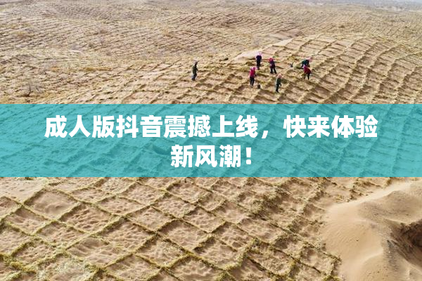 成人版抖音震撼上线，快来体验新风潮！