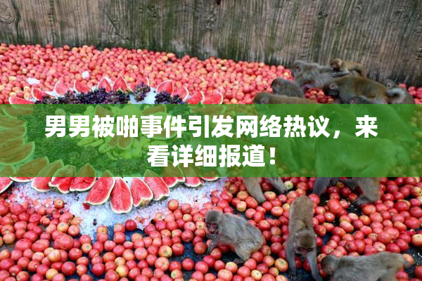 男男被啪事件引发网络热议，来看详细报道！