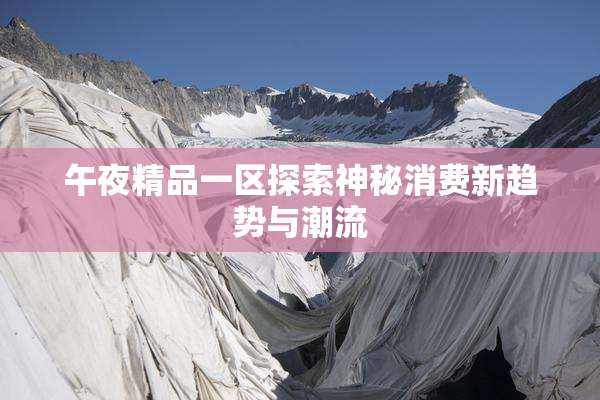 午夜精品一区探索神秘消费新趋势与潮流