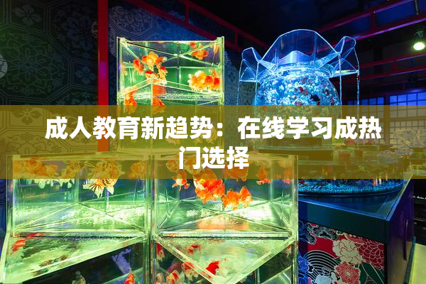 成人教育新趋势：在线学习成热门选择