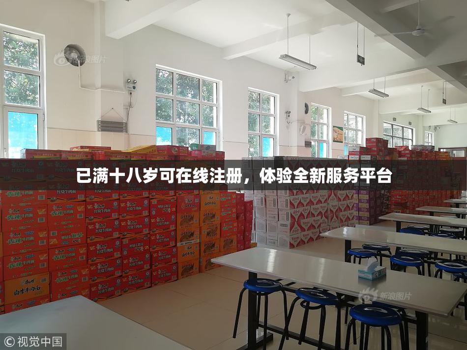 已满十八岁可在线注册，体验全新服务平台