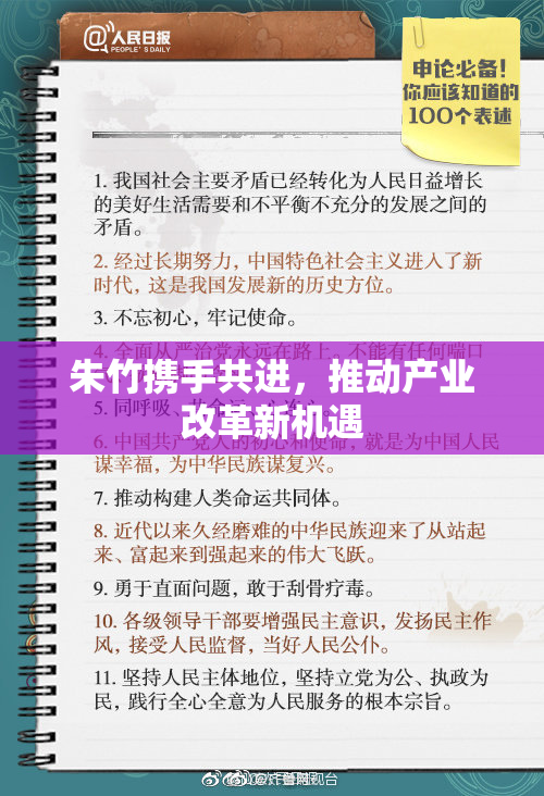 朱竹携手共进，推动产业改革新机遇