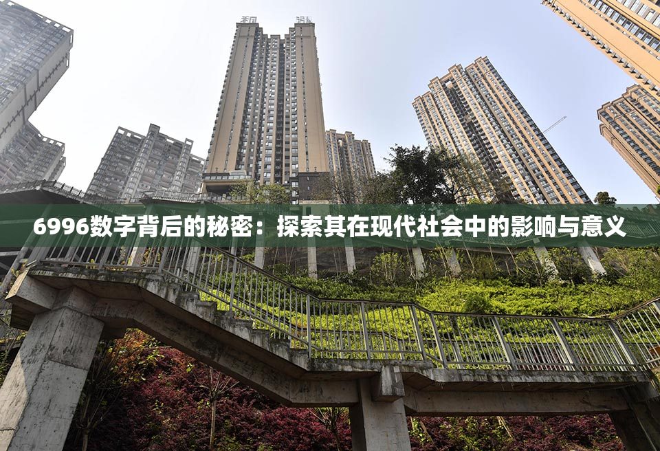 6996数字背后的秘密：探索其在现代社会中的影响与意义