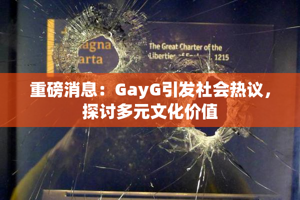 重磅消息：GayG引发社会热议，探讨多元文化价值