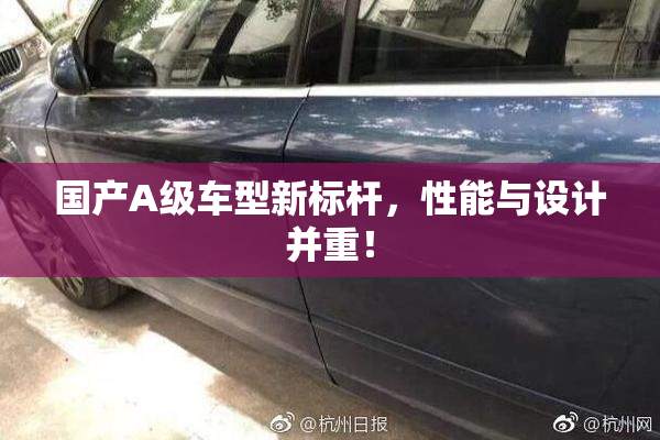 国产A级车型新标杆，性能与设计并重！