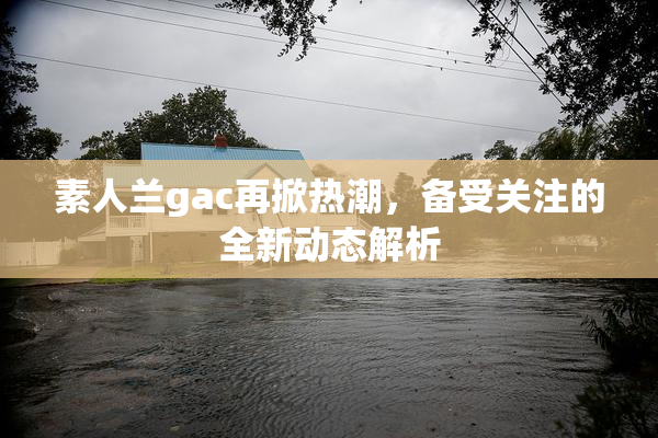 素人兰gac再掀热潮，备受关注的全新动态解析