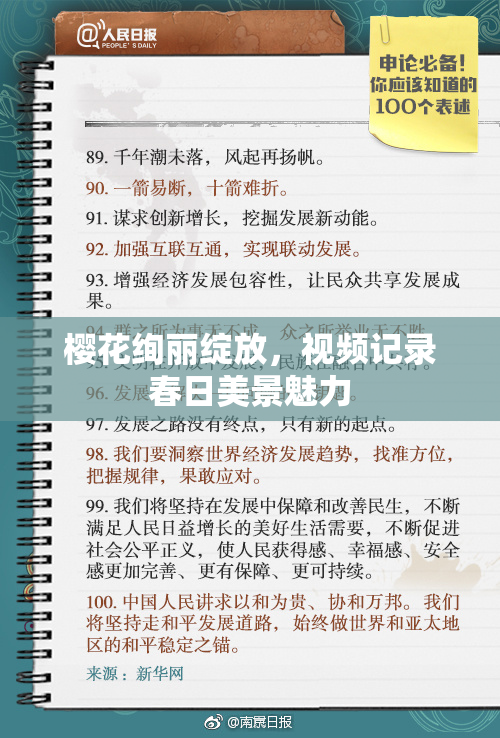 樱花绚丽绽放，视频记录春日美景魅力