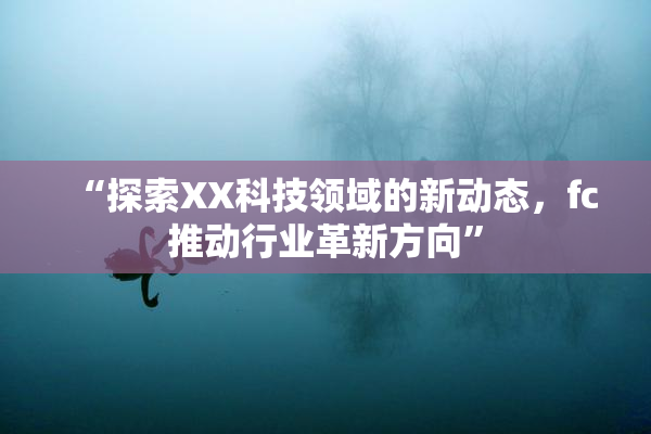 “探索XX科技领域的新动态，fc推动行业革新方向”