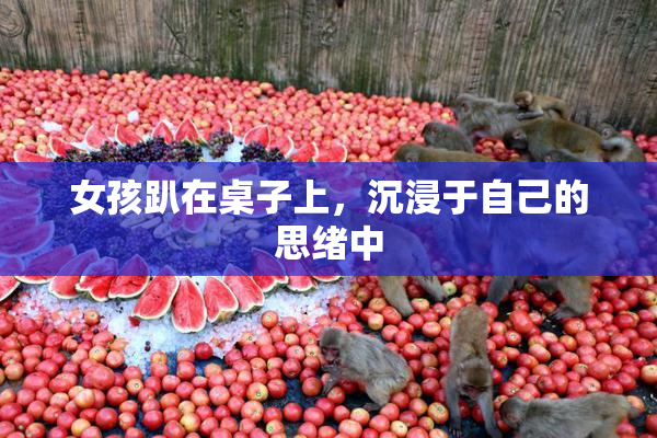 女孩趴在桌子上，沉浸于自己的思绪中
