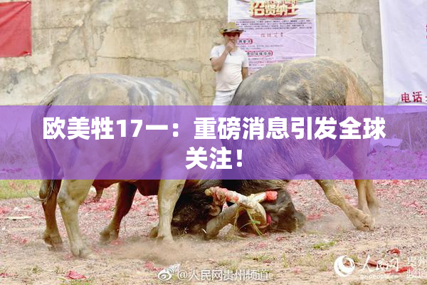 欧美牲17一：重磅消息引发全球关注！