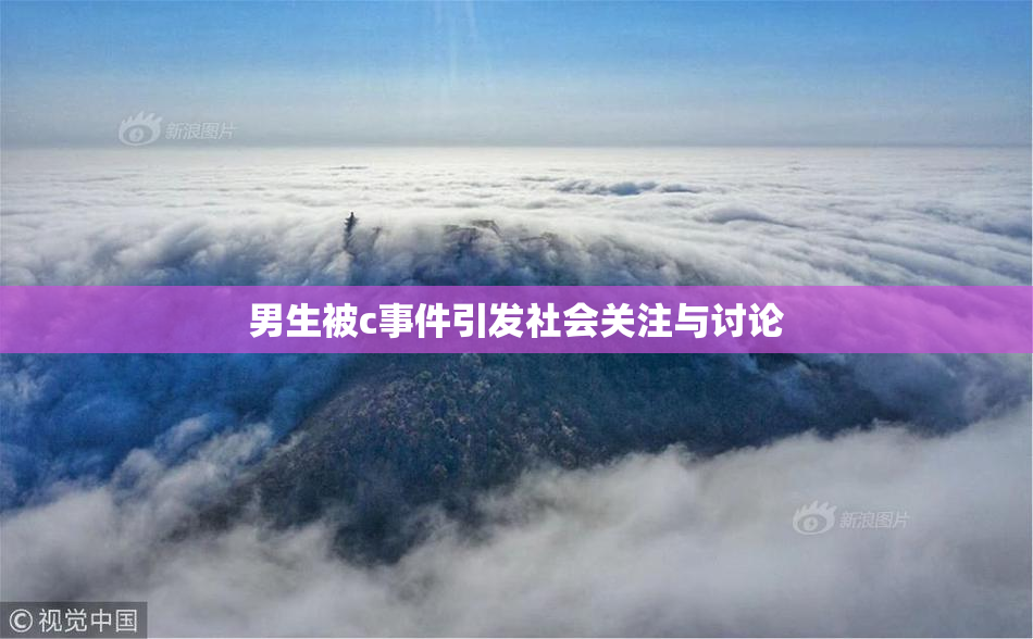 男生被c事件引发社会关注与讨论