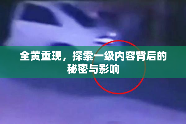 全黄重现，探索一级内容背后的秘密与影响